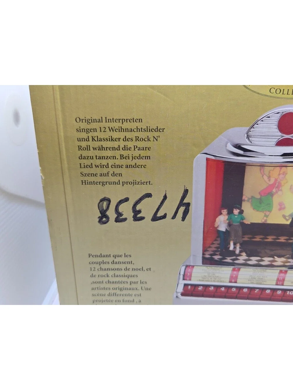 Mr Christmas Gold Label Jukebox Rock Animated Musical Holiday Decor 12 Songs Vtg